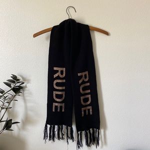 “Rude” Scarf (one size, black)